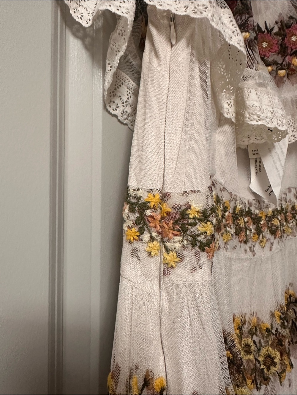 Anthropology Bohemian Ruffle Floral Tiered Maxi Dress - Picture 9 of 9